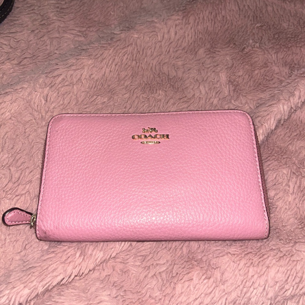 Pink coach wallet